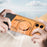 DYONG For iPhone 17 Pro Metal Case Frameless Hollow Heat Dissipation Phone Cover with Kickstand - Orange - 3