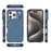 For iPhone 16 Pro Max Case Shockproof Airbag PC+TPU Phone Cover Compatible with MagSafe - Blue - 4