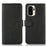 For OnePlus Ace 6 Ultra 5G Case Cowhide Texture Leather Wallet Phone Cover with Stand - Black - 1