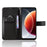 For Blackview Wave 7C Leather Wallet Case with Strap Diamond Texture Phone Cover - Black - 6