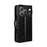 For Blackview Wave 7C PU Leather Case with Strap Crazy Horse Texture Phone Wallet Cover - Black - 7
