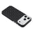 JAUCASE For iPhone 17 Pro Magnetic Case Rhinestone Bling Four Leaf Clover Pattern Phone Cover - Black - 5