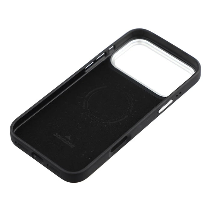 JAUCASE For iPhone 17 Pro Magnetic Case Rhinestone Bling Four Leaf Clover Pattern Phone Cover - Black - 6