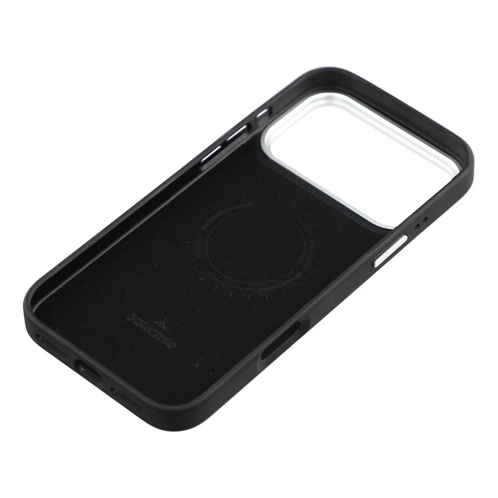 JAUCASE For iPhone 17 Pro Max Magnetic Case Rhinestone Bling Four Leaf Clover Pattern Phone Cover - Black - 6