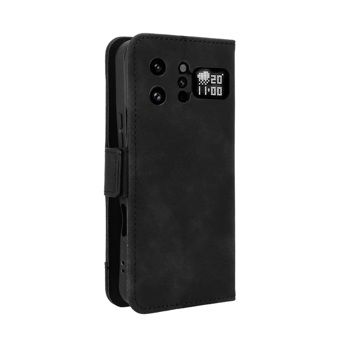 For Infinix Note 60 Ultra 5G Leather Case Phone Wallet Cover with Multiple Card Slots - Black - 7