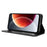 For Blackview Wave 7C Leather Case Wallet Stand Retro Texture Phone Cover - Black - 7