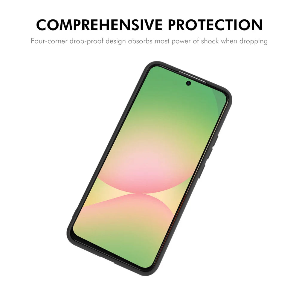 HAT PRINCE for Samsung Galaxy A27 5G ENKAY  Silicone Case Straight Edge Cell Phone Back Cover - Black - 2