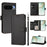 For Google Pixel 11 Pro XL Case 9 Card Slots PU Leather Flip Wallet Phone Cover with Hand Strap - Black - 1