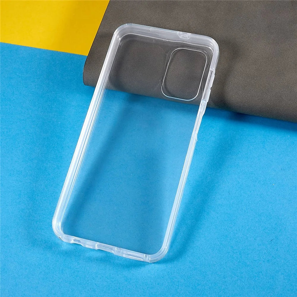 For Samsung Galaxy A04s 4G (164.7mm) / A04 4G (164.4mm) / A13 4G / A13 5G PET Screen Protector + TPU + Acrylic Phone Cover Full Protection Case - 6