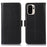 For OnePlus Ace 6 Ultra 5G Case RFID Blocking Genuine Cow Leather Wallet Phone Cover - Black - 1