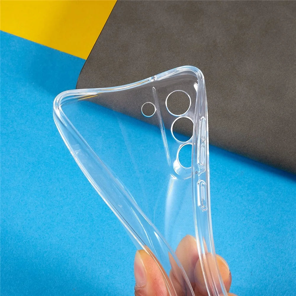 For Samsung Galaxy S21 FE 5G HD Clear Phone Cover 1.5mm Thickened Flexible TPU Phone Back Case - 6