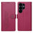 For Samsung Galaxy S26 Ultra Case Adorable Cat Pattern PU Leather Wallet Phone Cover with Wrist Strap - Rose - 1