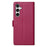 For Samsung Galaxy S25 FE Case Adorable Cat Pattern PU Leather Wallet Phone Cover with Wrist Strap - Rose - 7