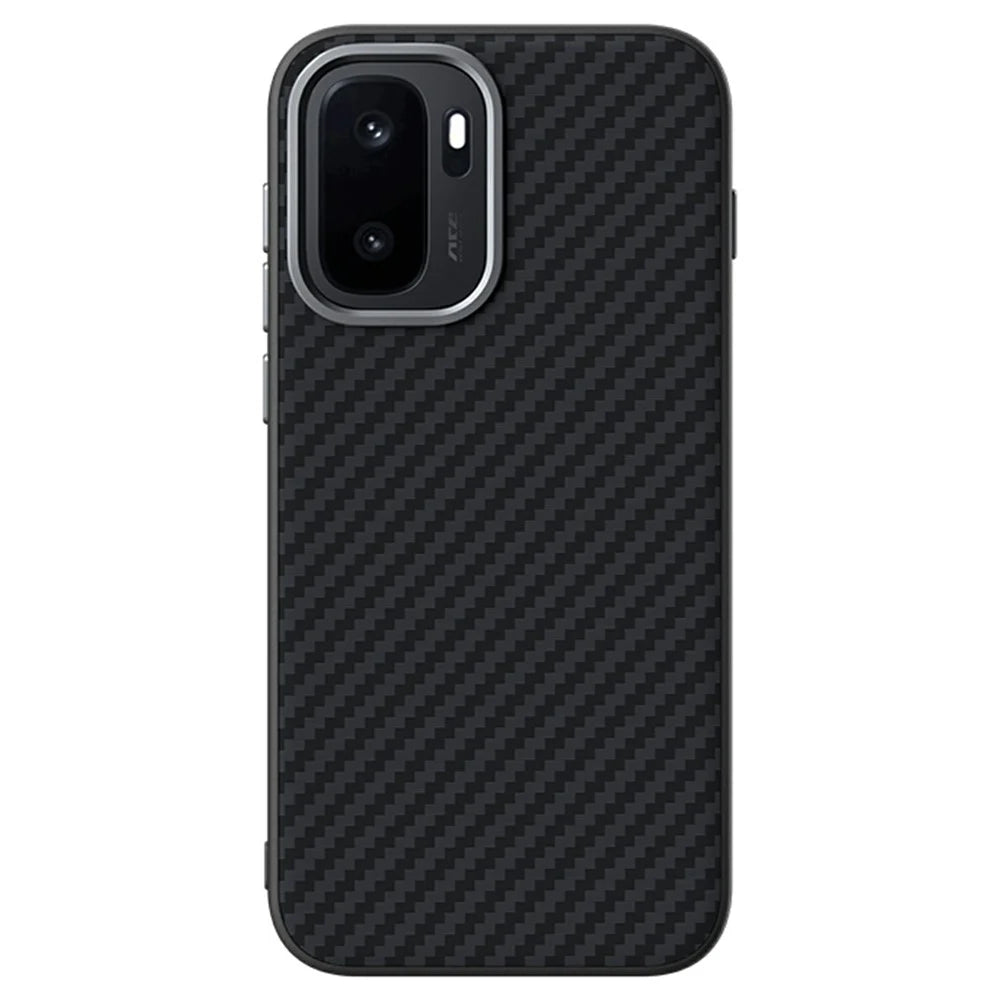 ABEEL For OnePlus Ace 6 Ultra 5G Magnetic Case Carbon Fiber Texture Phone Back Cover - Black - 2