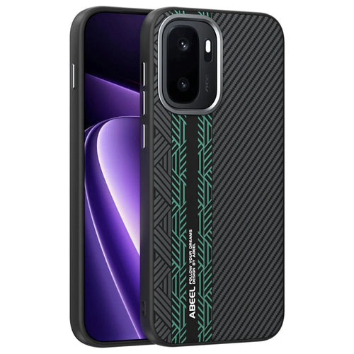 ABEEL For OnePlus Ace 6 Ultra 5G Magnetic Case PC + TPU + Aluminum Alloy + PU Leather Slim Phone Back Cover - Texture 2 - 1