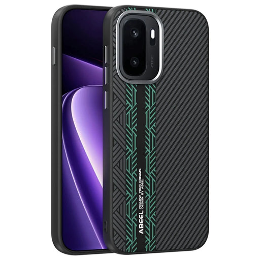 ABEEL For OnePlus Ace 6 Ultra 5G Magnetic Case PC + TPU + Aluminum Alloy + PU Leather Slim Phone Back Cover - Texture 2 - 1