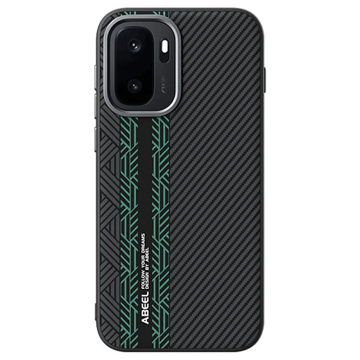 ABEEL For OnePlus Ace 6 Ultra 5G Magnetic Case PC + TPU + Aluminum Alloy + PU Leather Slim Phone Back Cover - Texture 2 - 2