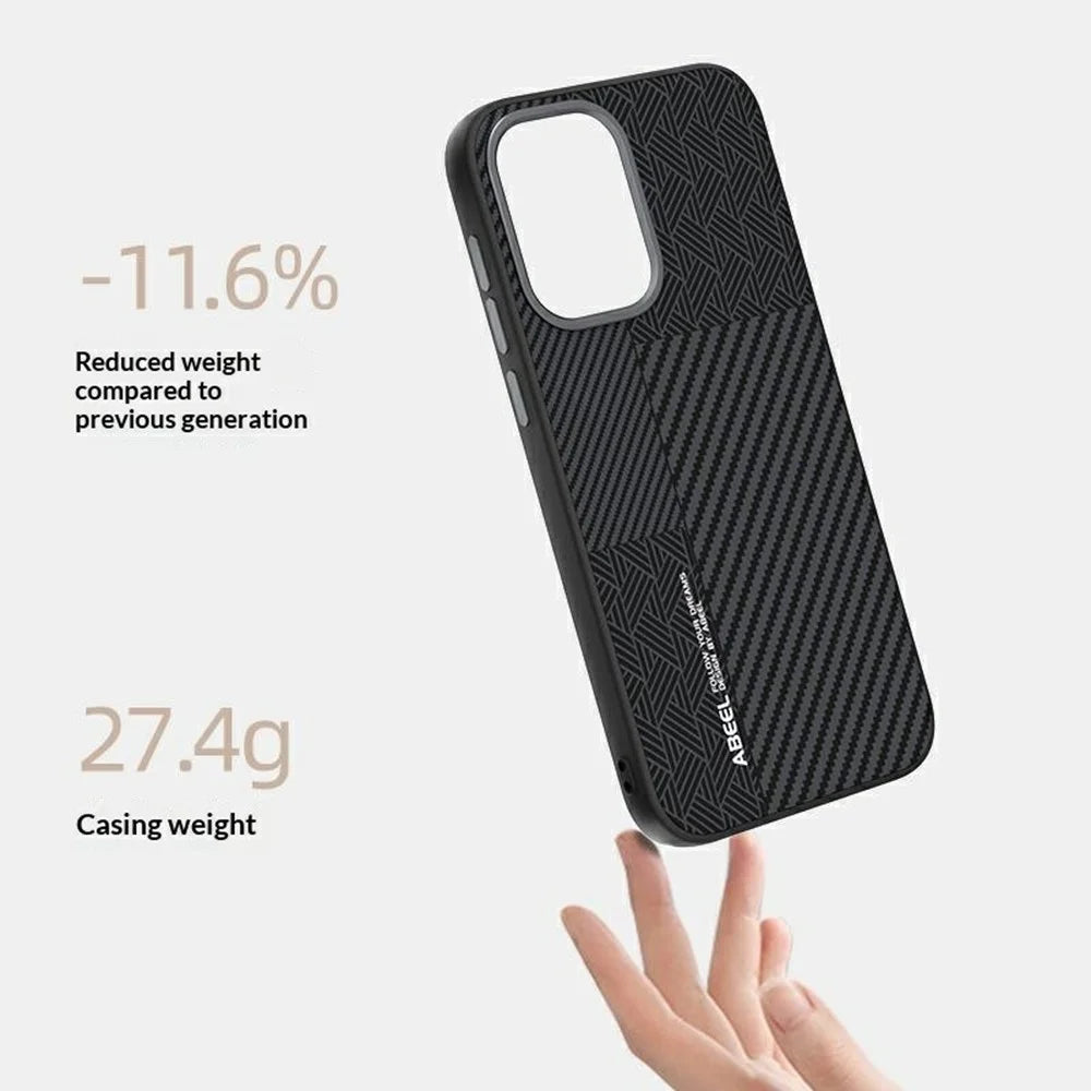 ABEEL For OnePlus Ace 6 Ultra 5G Magnetic Case PC + TPU + Aluminum Alloy + PU Leather Slim Phone Back Cover - Texture 2 - 3