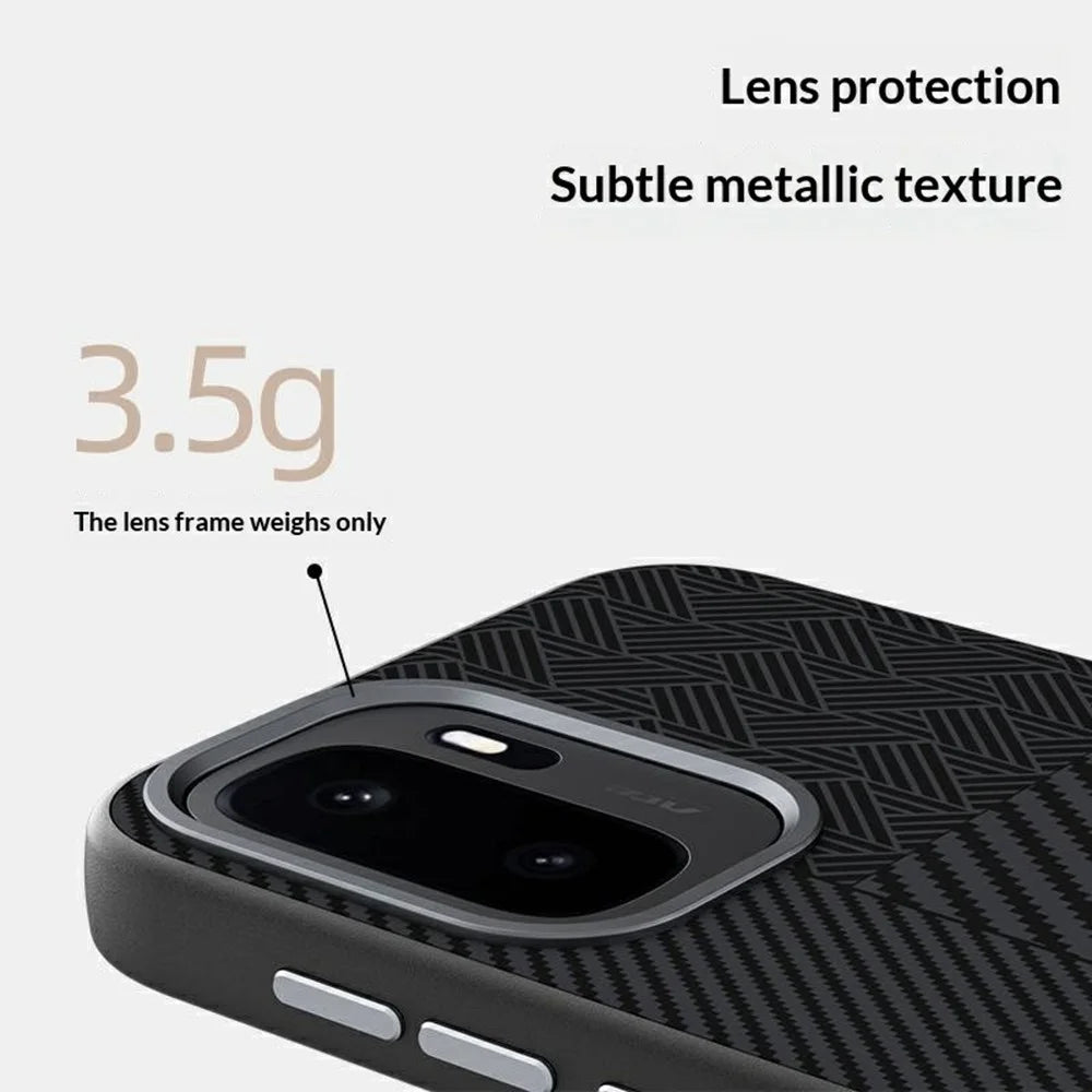 ABEEL For OnePlus Ace 6 Ultra 5G Magnetic Case PC + TPU + Aluminum Alloy + PU Leather Slim Phone Back Cover - Texture 2 - 6