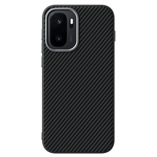 ABEEL For OnePlus Ace 6 Ultra 5G Magnetic Case Carbon Fiber Texture TPU PC PU Phone Back Cover - Black - 2
