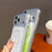 For iPhone 18 Pro / 17 Pro Magnetic Case Star Glitter PC + TPU Shockproof Clear Phone Cover - Green - 5