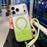 For iPhone 18 Pro / 17 Pro Magnetic Case Star Glitter PC + TPU Shockproof Phone Cover with Wrist Strap - Green - 1