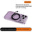 For iPhone 17 Pro Max Case Magnetic Ring Kicktand Shockproof TPU Phone Cover - Dark Purple - 3