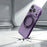 For iPhone 17 Pro Max Case Magnetic Ring Kicktand Shockproof TPU Phone Cover - Dark Purple - 4