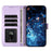 For iPhone 17 Pro Max Case Glitter Butterfly Zipper Pocket Stand Leather Phone Cover with Hand Strap / Shoulder Strap - Light Purple - 3