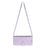 For iPhone 17 Pro Max Case Glitter Butterfly Zipper Pocket Stand Leather Phone Cover with Hand Strap / Shoulder Strap - Light Purple - 4