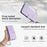 For iPhone 17 Pro Max Case Glitter Butterfly Zipper Pocket Stand Leather Phone Cover with Hand Strap / Shoulder Strap - Light Purple - 6