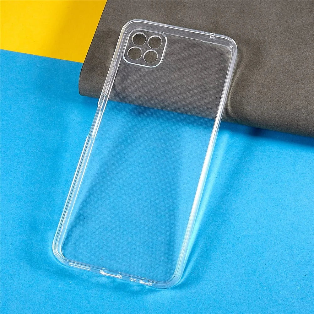 Dustproof Phone Cover for Samsung Galaxy A22 5G (EU Version), 1.5mm Thickened HD Clear Phone Case Flexible TPU Phone Back Shell - 2