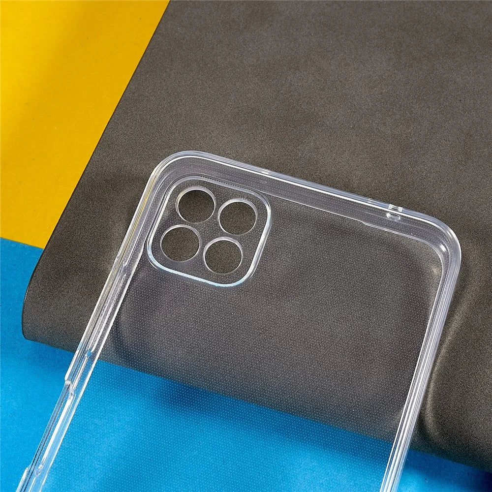 Dustproof Phone Cover for Samsung Galaxy A22 5G (EU Version), 1.5mm Thickened HD Clear Phone Case Flexible TPU Phone Back Shell - 3