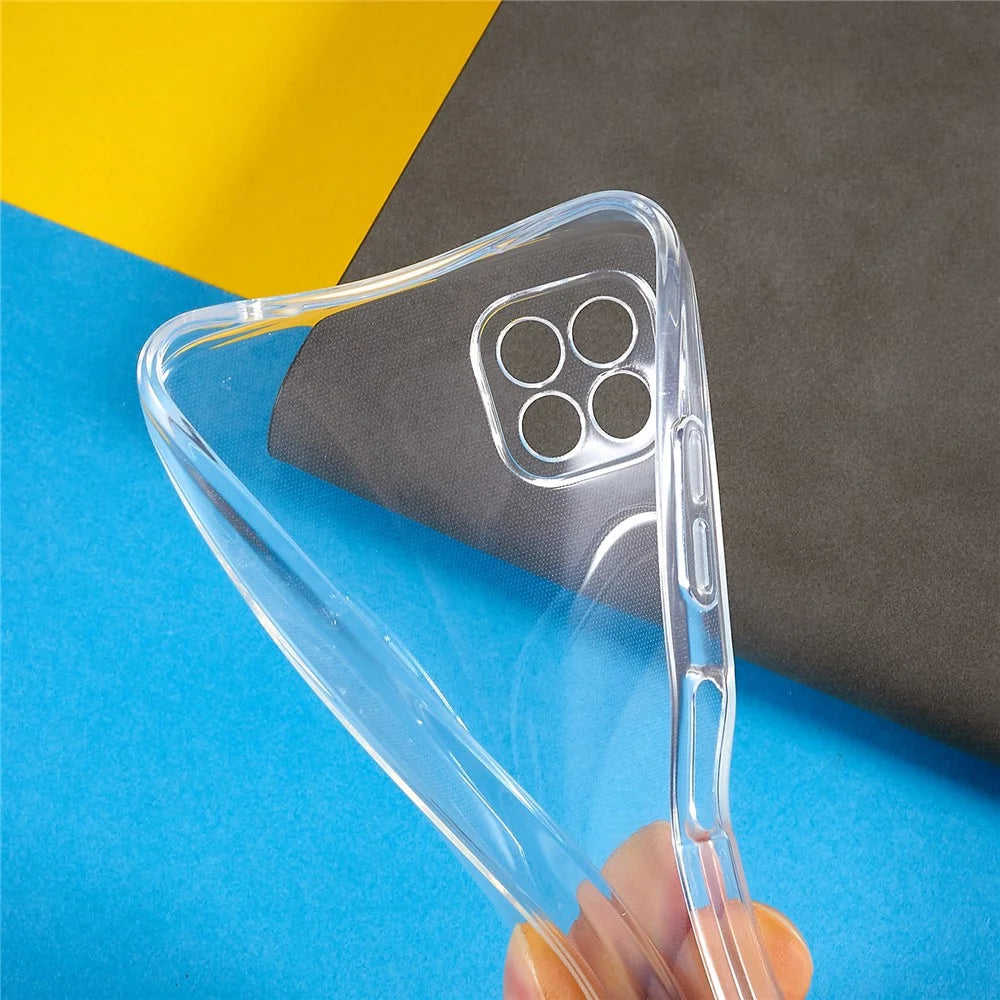 Dustproof Phone Cover for Samsung Galaxy A22 5G (EU Version), 1.5mm Thickened HD Clear Phone Case Flexible TPU Phone Back Shell - 6