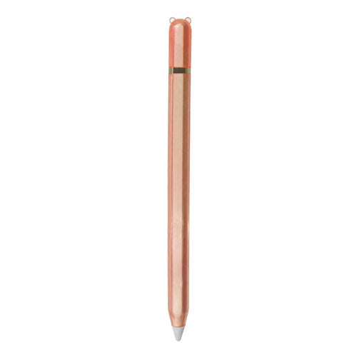 For Apple Pencil Pro  /  Pencil (2nd Generation) TPU Case Panda-Ear Style Shockproof Anti-Slip Stylus Pen Protective Cover with Silicone Nib Cap - Orange - 1