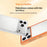 For iPhone 17 Pro Max Case Hollow Heat Dissipation PC Bumper Phone Cover - Orange - 4