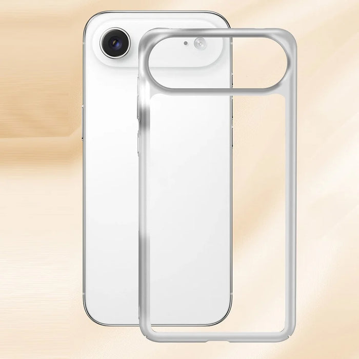 For iPhone Air Case Hollow Heat Dissipation PC Bumper Phone Cover - White - 1