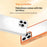 For iPhone 13 Pro Max Case Hollow Heat Dissipation PC Bumper Phone Cover - Orange - 4