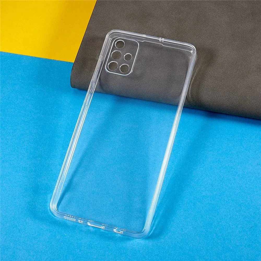Shockproof Phone Case for Samsung Galaxy A51 4G SM-A515, Flexible TPU Phone Back Shell 1.5mm Thickened HD Clear Phone Cover - 2