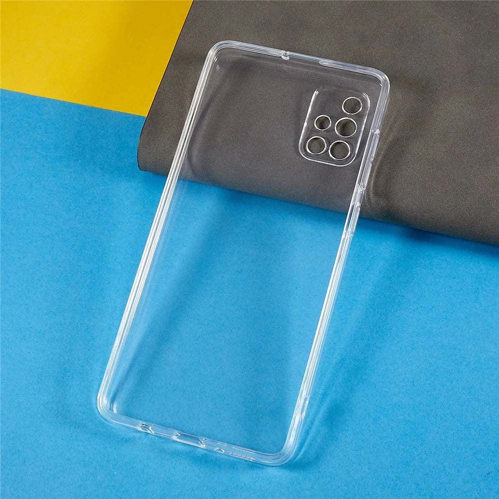 Shockproof Phone Case for Samsung Galaxy A51 4G SM-A515, Flexible TPU Phone Back Shell 1.5mm Thickened HD Clear Phone Cover - 4