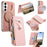 For Samsung Galaxy S26 Leather Case  Cross Texture Detachable Magnetic Phone Cover Wallet Stand - Blue - 1