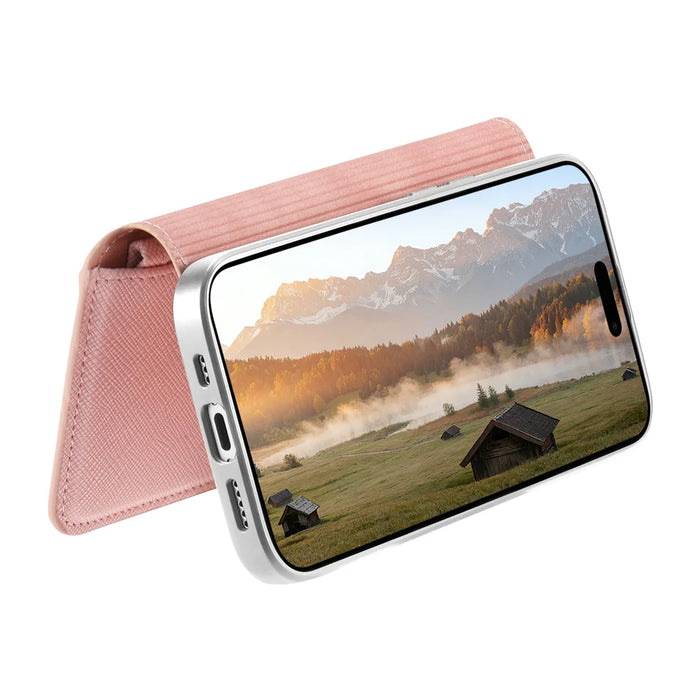 For Samsung Galaxy S26 Leather Case  Cross Texture Detachable Magnetic Phone Cover Wallet Stand - Blue - 4