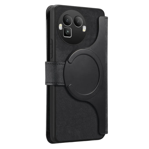 CASENEO for Realme GT 8 Pro 5G Case  MW-02 Detachable Magnetic Leather Flip Phone Cover - Black - 2
