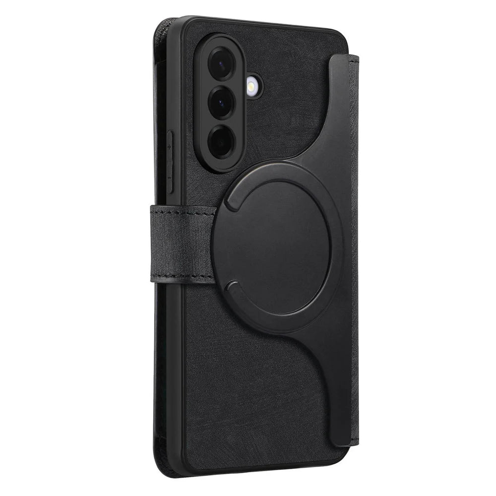CASENEO for Samsung Galaxy A57 5G Case  MW-02 Detachable Magnetic Leather Flip Phone Cover - Black - 3
