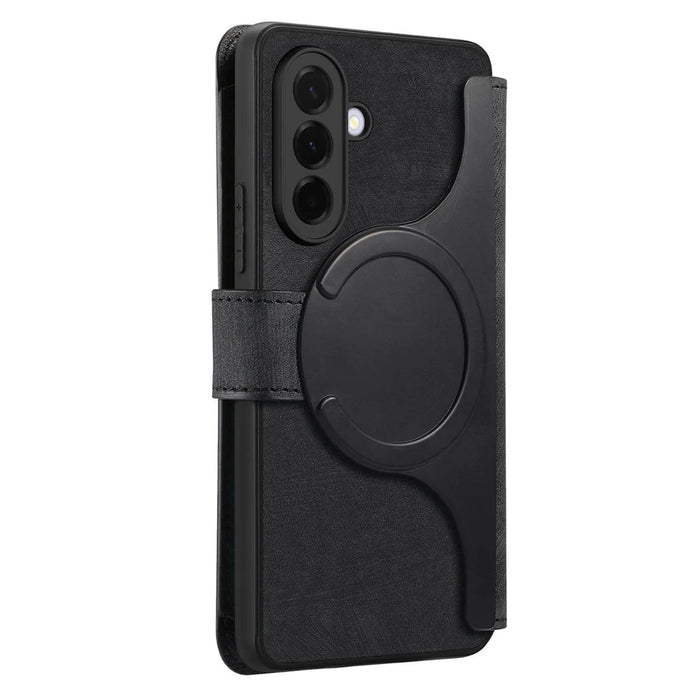 CASENEO for Samsung Galaxy A37 5G Case  MW-02 Detachable Magnetic Leather Flip Phone Cover - Black - 3