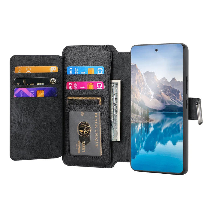CASENEO for Samsung Galaxy A37 5G Case  MW-02 Detachable Magnetic Leather Flip Phone Cover - Black - 4