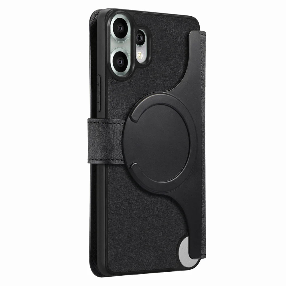 CASENEO for Nothing CMF Phone 2 Pro Magnetic Case  Detachable Leather Phone Wallet Cover - Black - 3