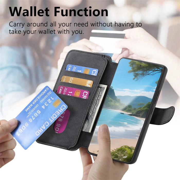 CASENEO for Nothing CMF Phone 2 Pro Magnetic Case  Detachable Leather Phone Wallet Cover - Black - 7