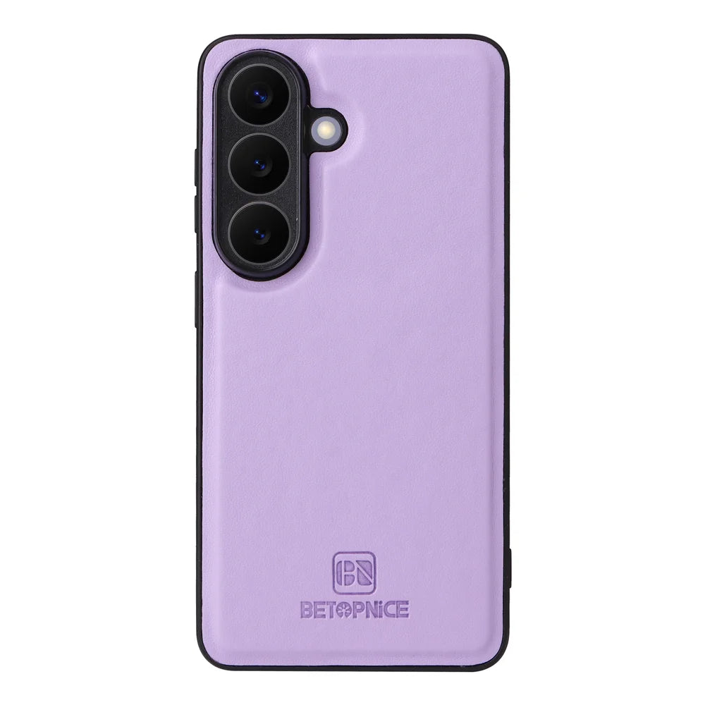 BETOPNICE for Samsung Galaxy S26 Magnetic Case  Detachable PU Leather Phone Cover with Strap - Purple - 7