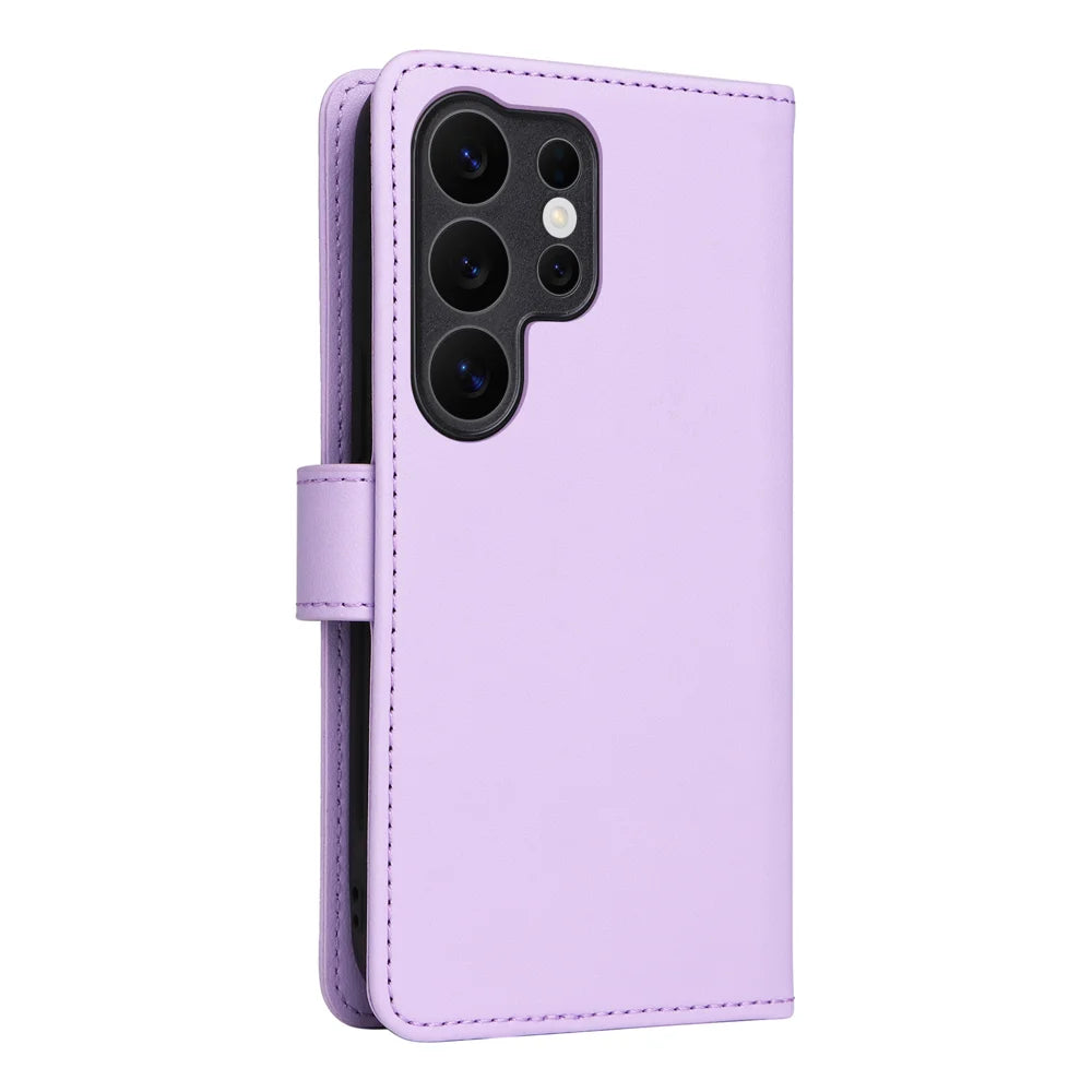 BETOPNICE for Samsung Galaxy S26 Ultra Magnetic Case  Detachable PU Leather Phone Cover with Strap - Purple - 2
